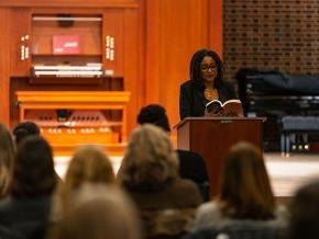 Tracy K Smith reads in Grace Chapel